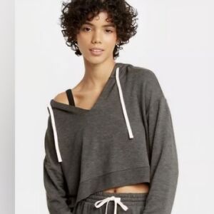 Colsie Charcoal‎ Cropped Hoodie